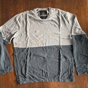 Prana Two-Tone Gray Sweater
